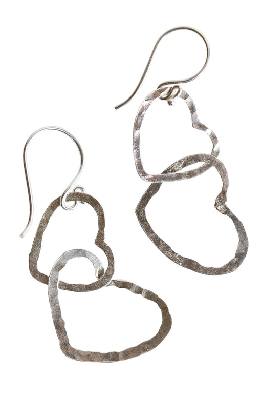 Connected Hearts Drop Earrings