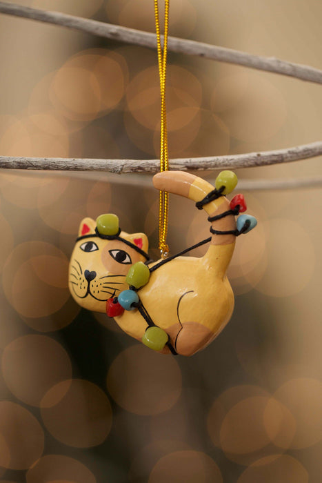 Tangled Up Cat Ornament 2