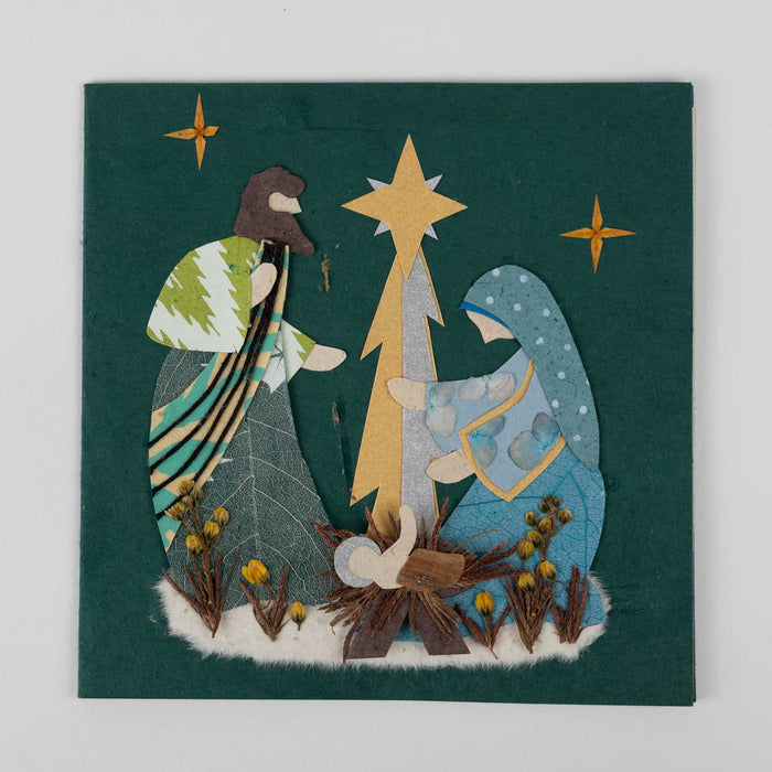 Silent Night Nativity Christmas Card - Default Title (7925140) 4