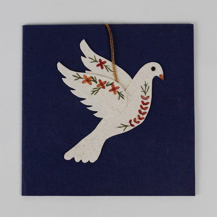 Flying Peace Dove Ornament Card - Default Title (7925150) 3