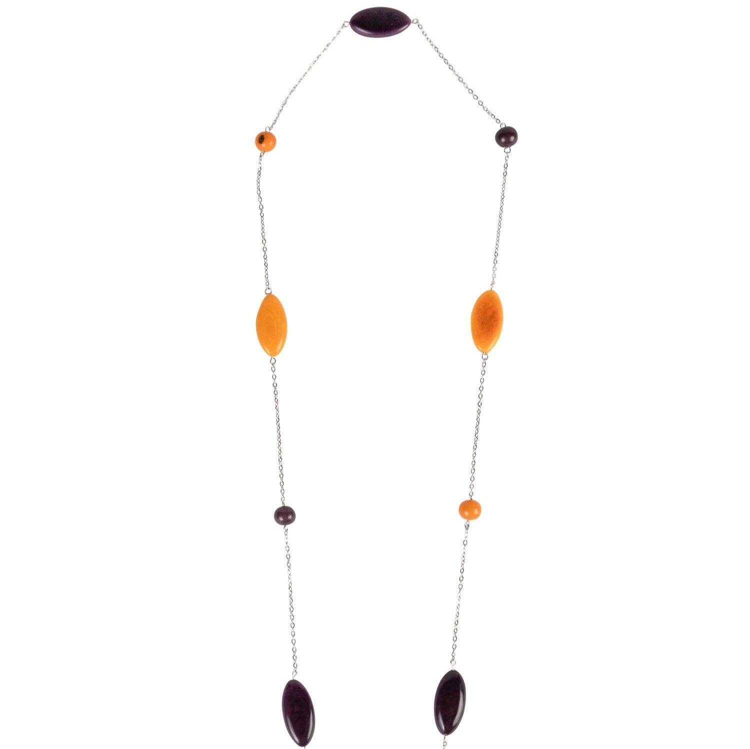 Amethyst Hues Tagua Necklace - Ten Thousand Villages