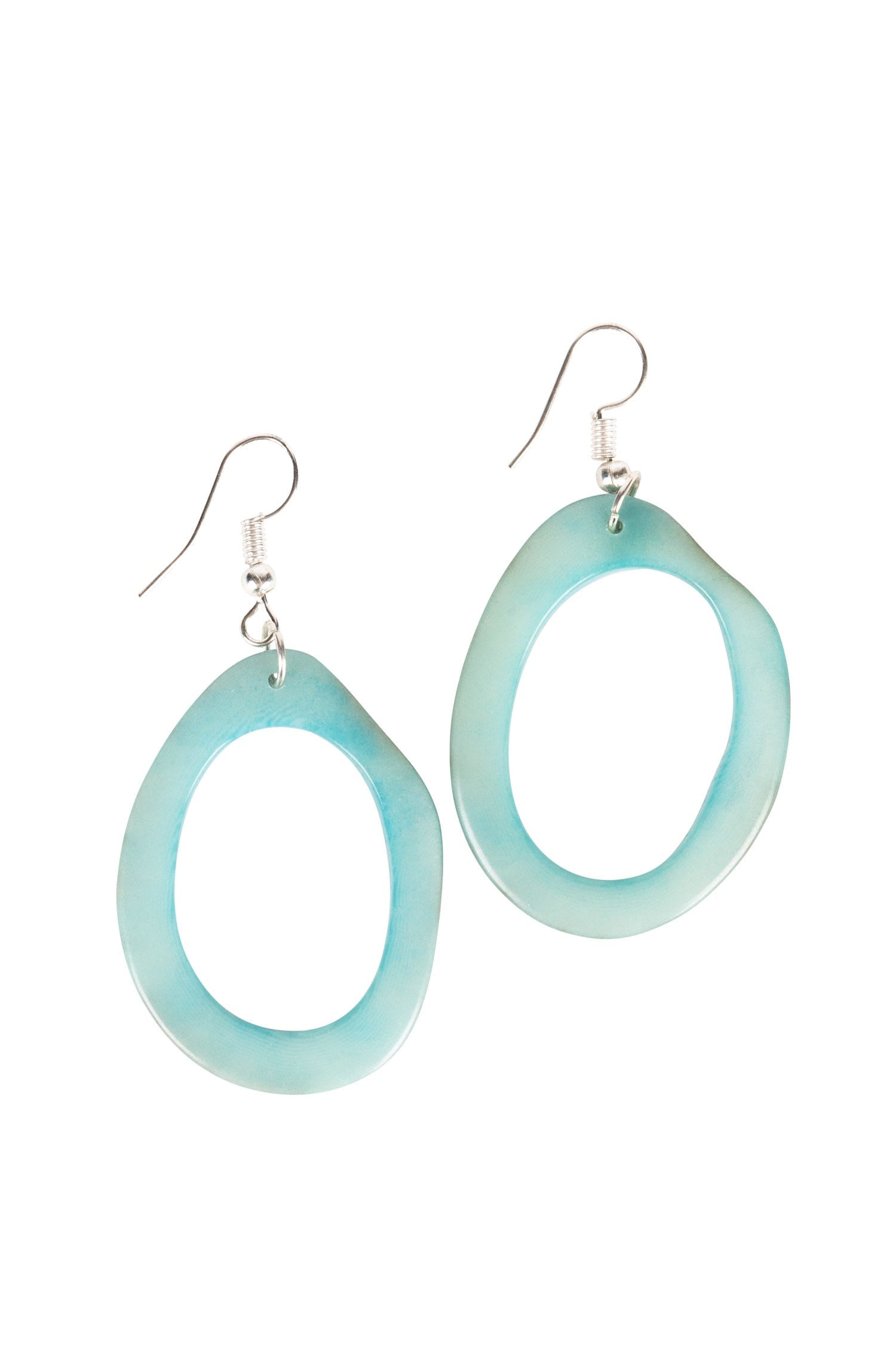 Seafoam Tagua Earrings - Ten Thousand Villages