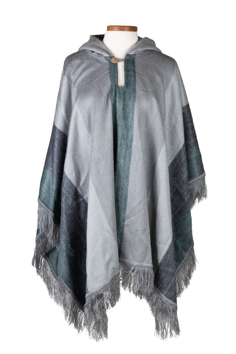 Frozen Pines Hooded Poncho 1