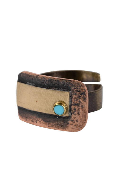 Adrift - Hammered Copper Ring