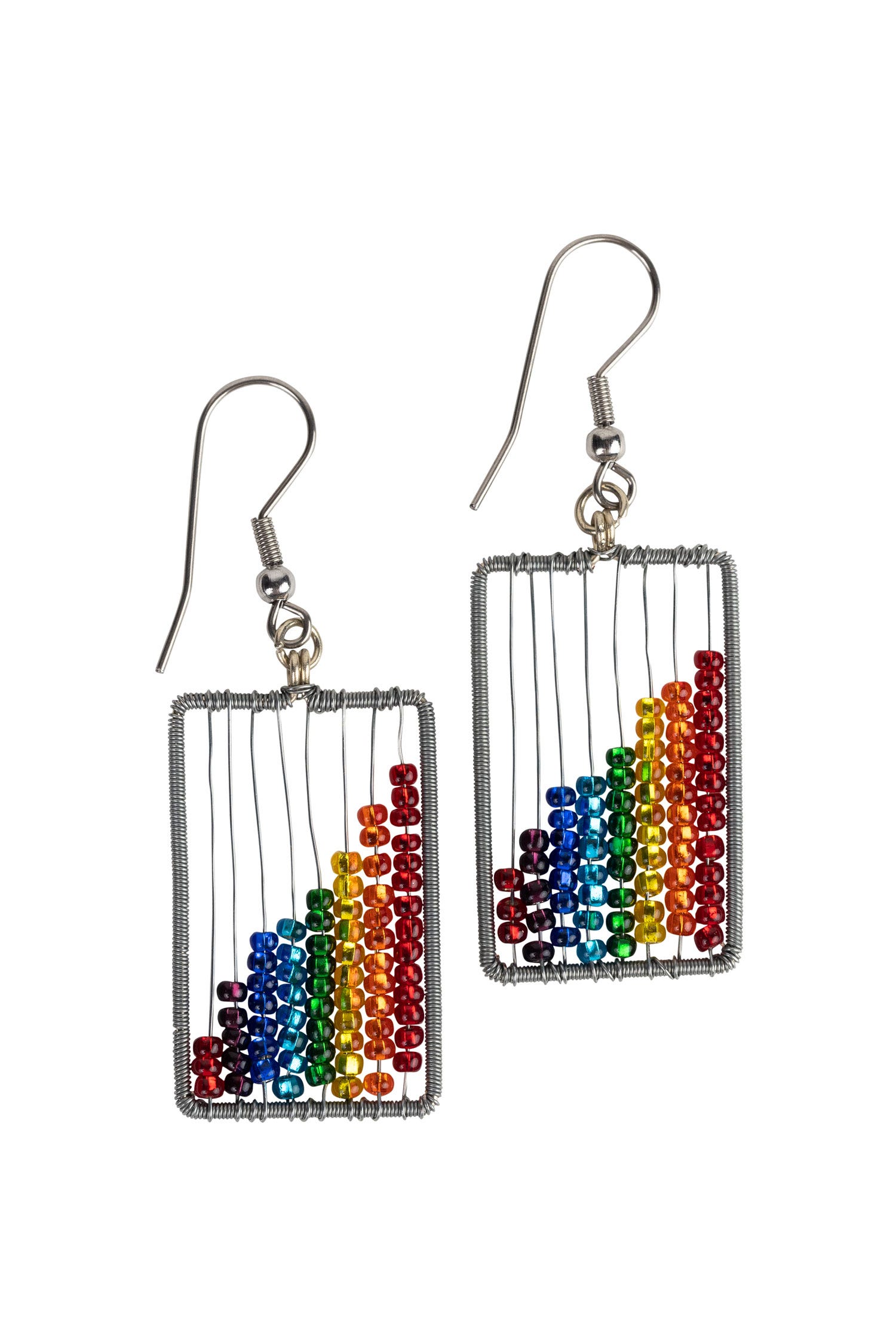 Rainbow Abacus Earrings - Ten Thousand Villages