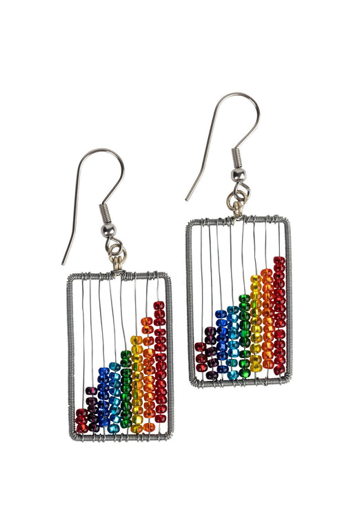 Rainbow Abacus Earrings