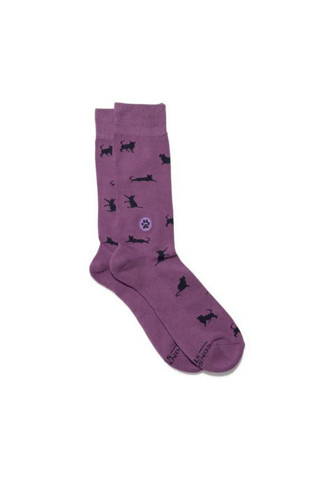 Socks That Save Cat - Purple (Sm) 1